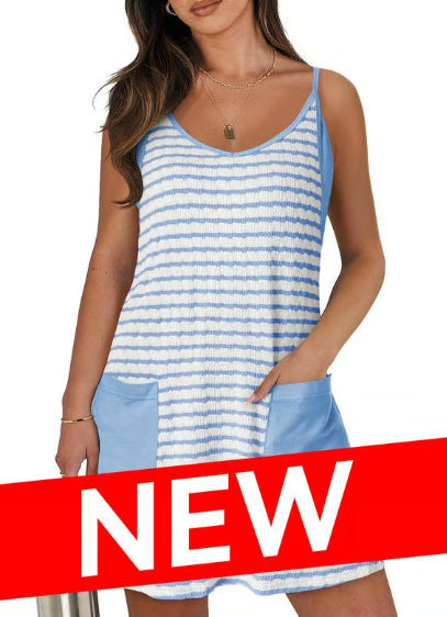 2026 Summer New Arrivals Women's sleeveless mini sports dress