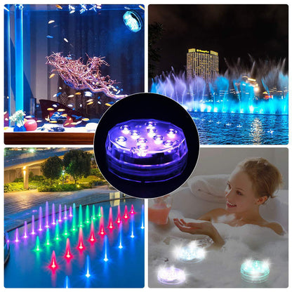 💥Submersible LED Pool Lights (RF Remote Control )