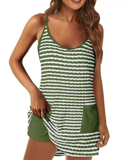 2026 Summer New Arrivals Women's sleeveless mini sports dress