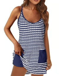 Striped-Dark Blue