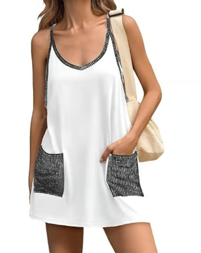 2026 Summer New Arrivals Women's sleeveless mini sports dress
