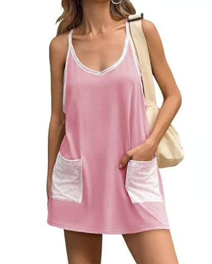 2026 Summer New Arrivals Women's sleeveless mini sports dress