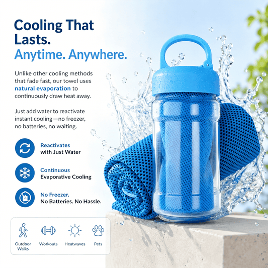 🎉🌞Cooling Bottle - Cold Sweat Towel You Can Use Anywhere, Anytime! Reusable Soft Absorbent Cooling Portable