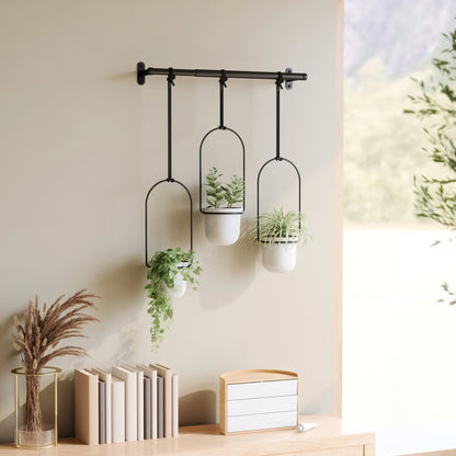 🌿 Extendable Hanging Wall Planter Basket 🪴 Creative Ceramic Flower Pot for Garden & Indoor Decor ✨