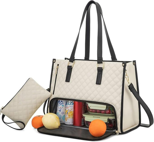 💼 The Ultimate 2-in-1 Tote Bag – Where Elegance Meets Functionality! 🍽️