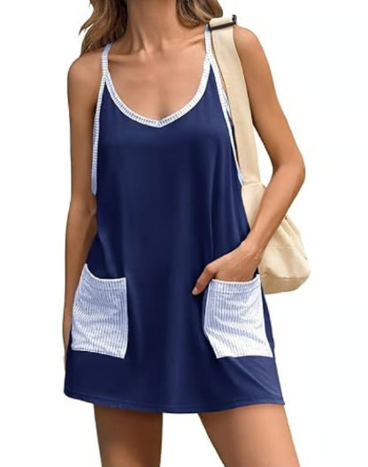 2026 Summer New Arrivals Women's sleeveless mini sports dress