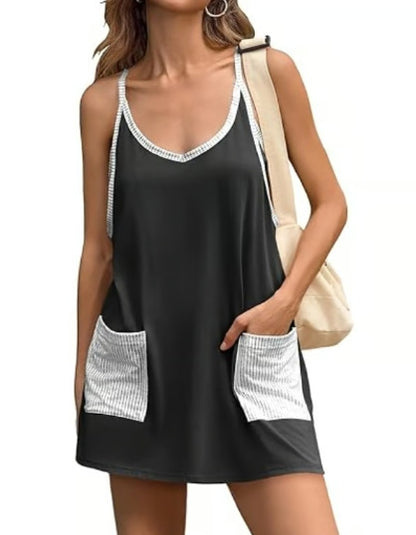 2026 Summer New Arrivals Women's sleeveless mini sports dress