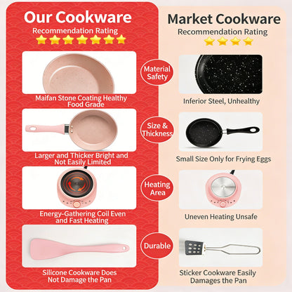 🍳 Kids Cooking Sets Real – Safe Mini Kitchen Set for Real Food Fun