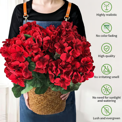 🎁 Last Day 60% OFF - Artificial Geranium Flowers For Outdoors