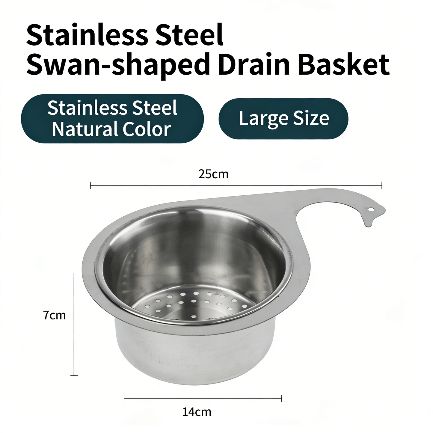 🎁Kitchen stainless steel drainage basket