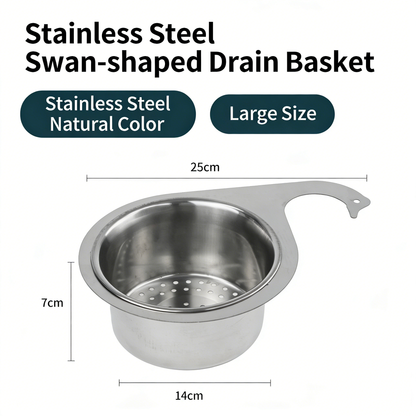 🎁Kitchen stainless steel drainage basket