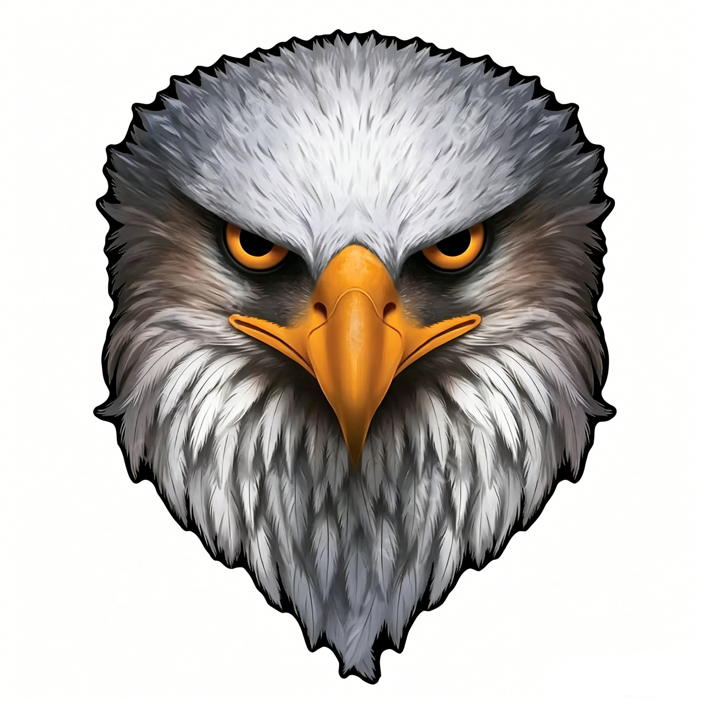 🦅American Patriot Eagle Decal - ⭐The eagle eye area has a reflective effect.