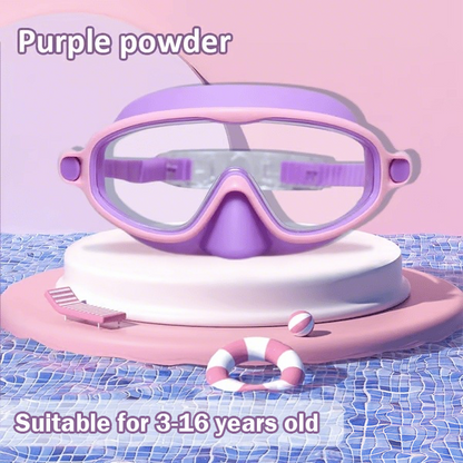 🏊‍♀️Last Day Buy 1 Get 1 Free🏊‍♀️HD children's large frame waterproof and anti-fog swimming goggles