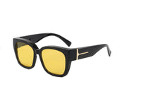 Black frame with yellow film
