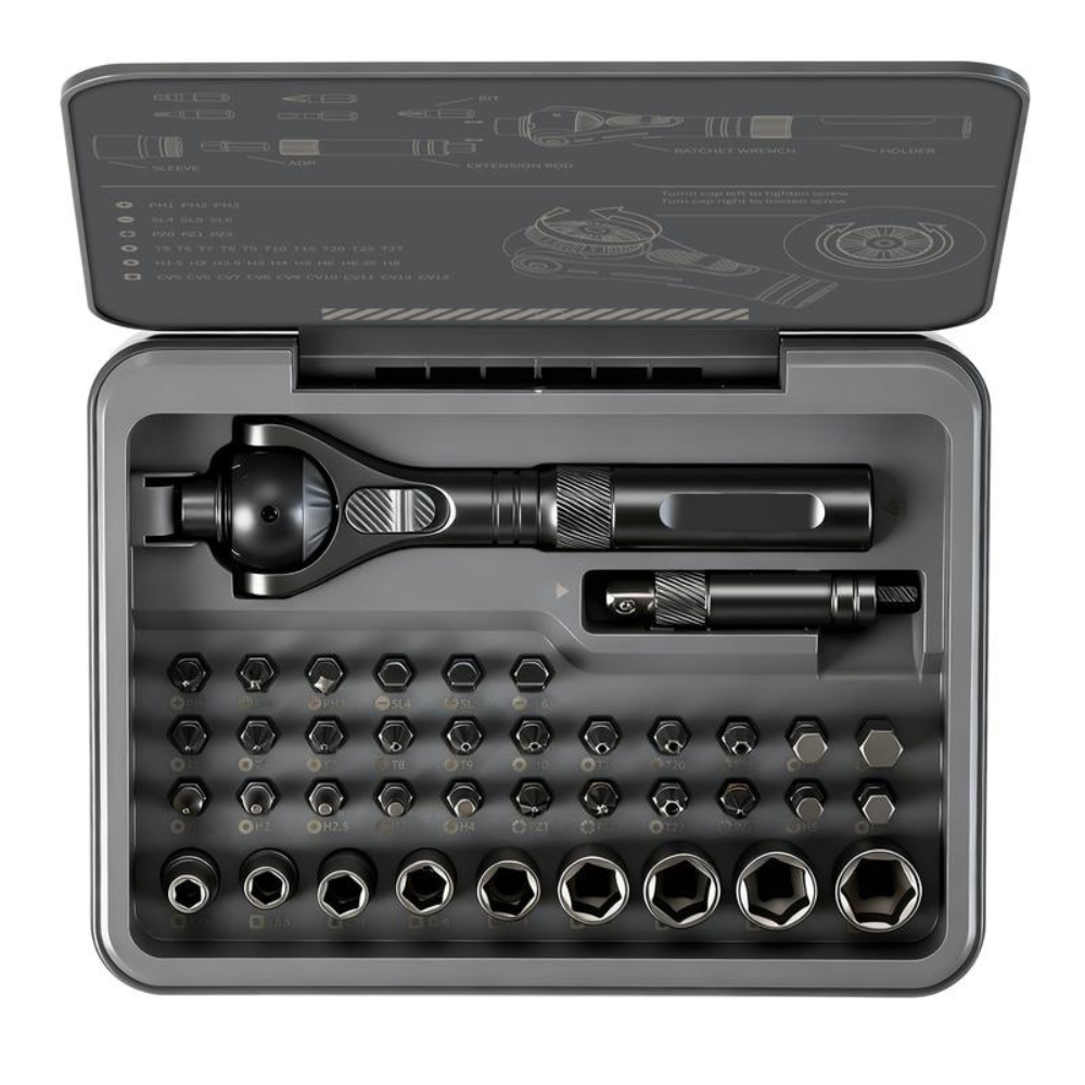 40-in-1 Home Repair Multi-Function Socket Ratchet Set