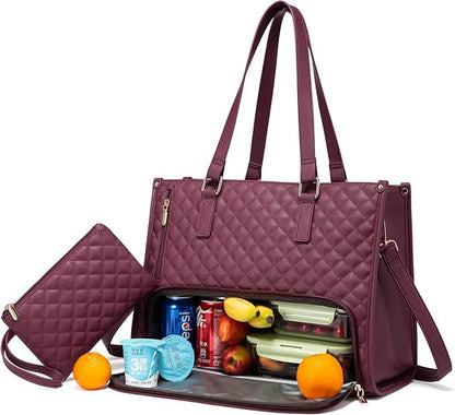 💼 The Ultimate 2-in-1 Tote Bag – Where Elegance Meets Functionality! 🍽️