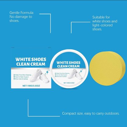 White shoe cleaning cream-Bring Back Your White Sneakers