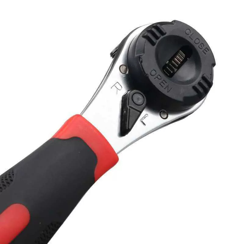🔧Adjustable multi-functional 6-22MM ratchet adjustable opening wrench