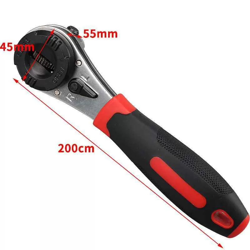 🔧Adjustable multi-functional 6-22MM ratchet adjustable opening wrench