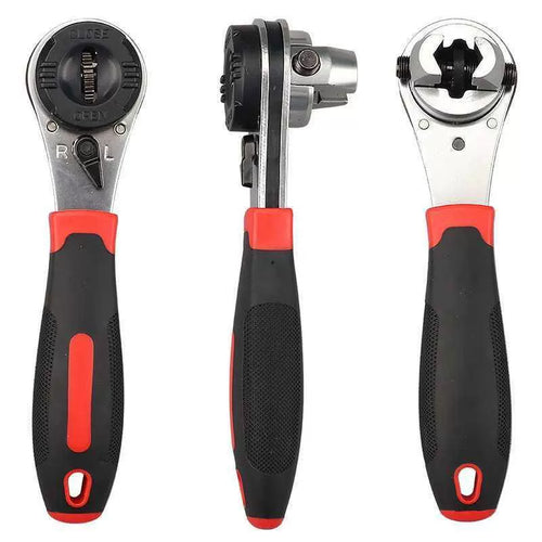 🔧Adjustable multi-functional 6-22MM ratchet adjustable opening wrench