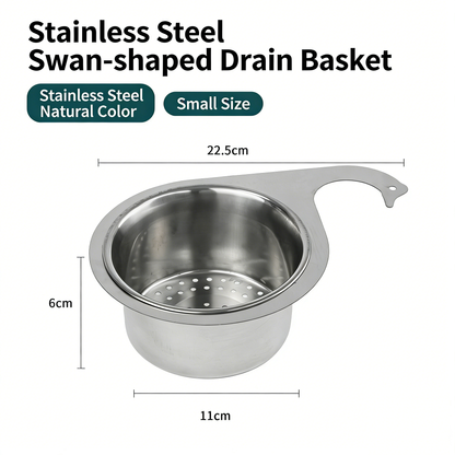 🎁Kitchen stainless steel drainage basket