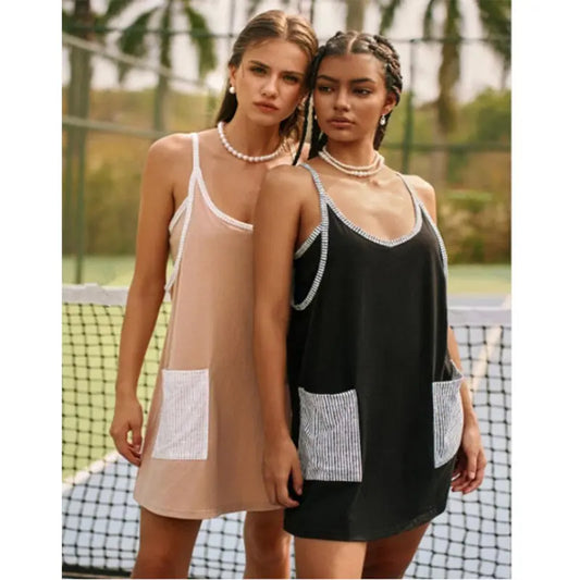 2026 Summer New Arrivals Women's sleeveless mini sports dress