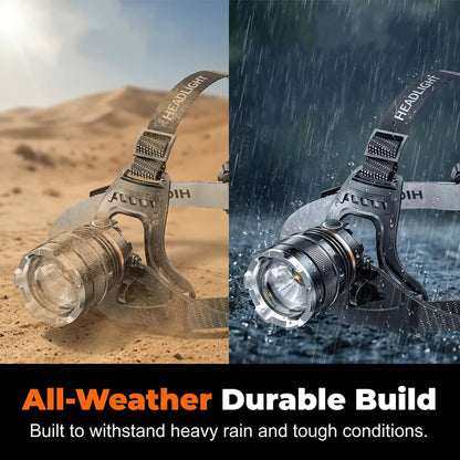 🌃Rechargeable Zoomable Headlamp with Motion Sensor