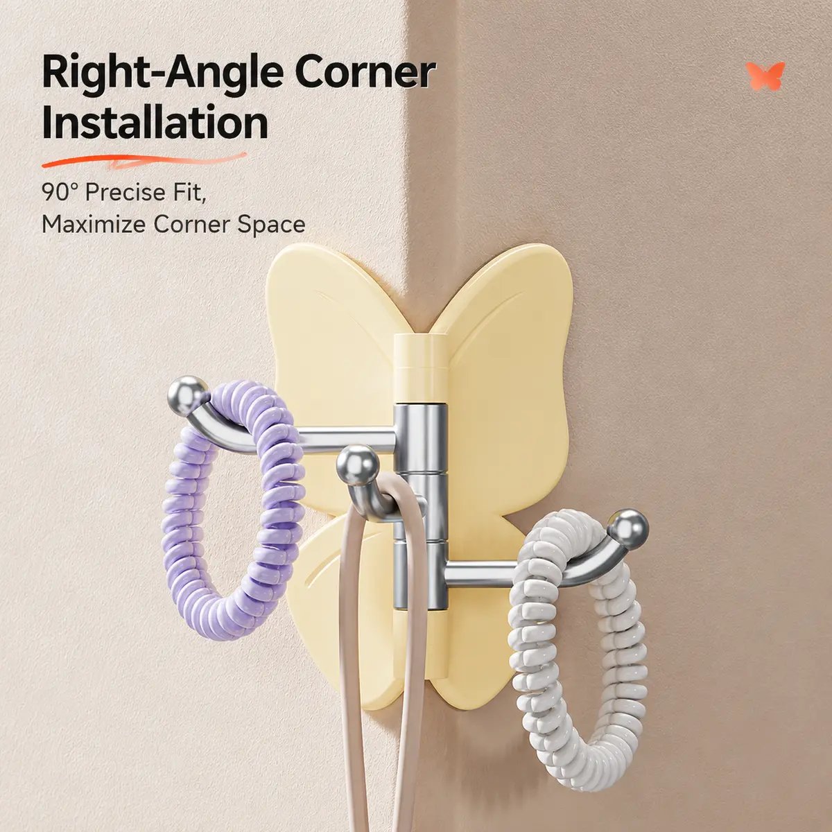 🔥2026 SALE - 🦋No Drilling Swivel Butterfly Hook