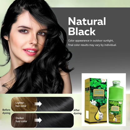 🔥Plant‐Based Hair Color Cream – 500 ml, Scalp‐Protective, No Drip & Gentle for At‐Home Use
