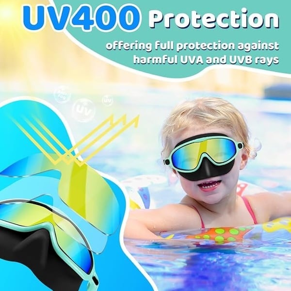 🏊‍♀️Last Day Buy 1 Get 1 Free🏊‍♀️HD children's large frame waterproof and anti-fog swimming goggles
