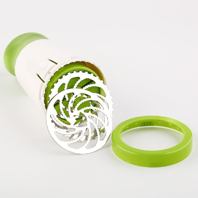🌿White & Green Compact Cordless Herb Chopper, Efficient Cilantro & Herb Mincer, Easy to Operate & Clean