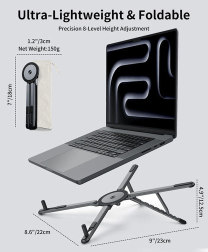 3-in-1 Magnetic Foldable Laptop Stand