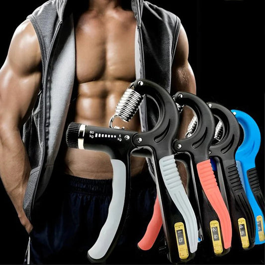 ✨ Adjustable Counting Grip Strengthener — Customize resistance, track progress intelligently, and build powerful hands! ✨