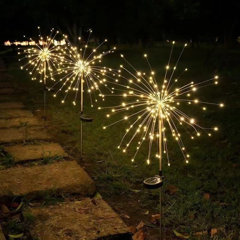 🎁Early Christmas Hot Sale 49% OFF🔥Waterproof Solar Garden Fireworks Lamp