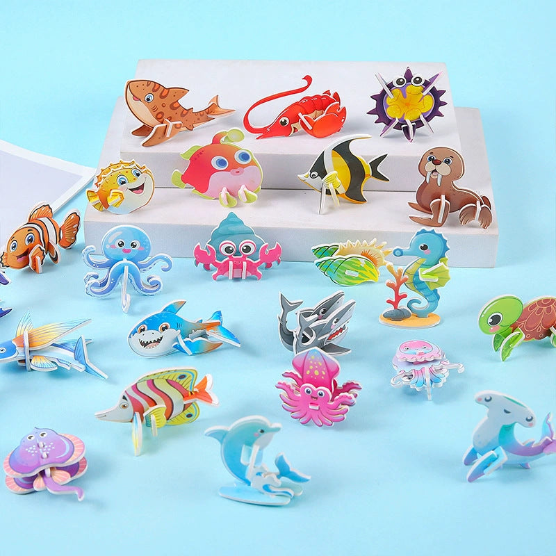 🔥Educational 3D Cartoon Puzzle