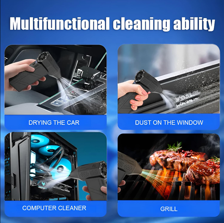 Handheld dust removal fan