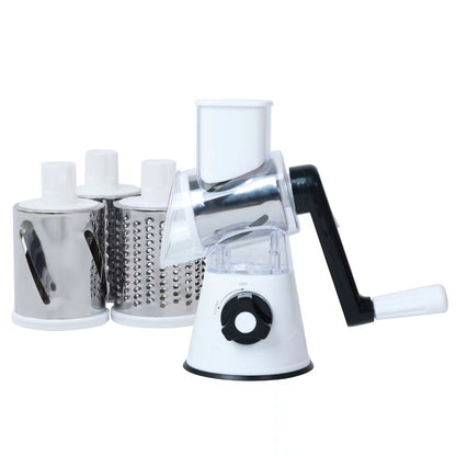 🥕3-in-1 rotating cheese and vegetable grater