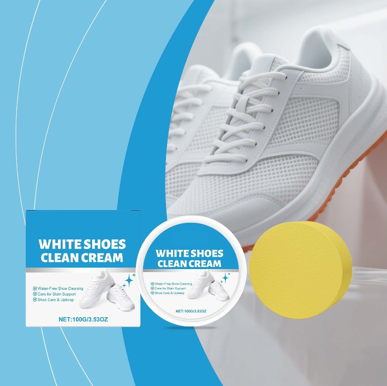 White shoe cleaning cream-Bring Back Your White Sneakers