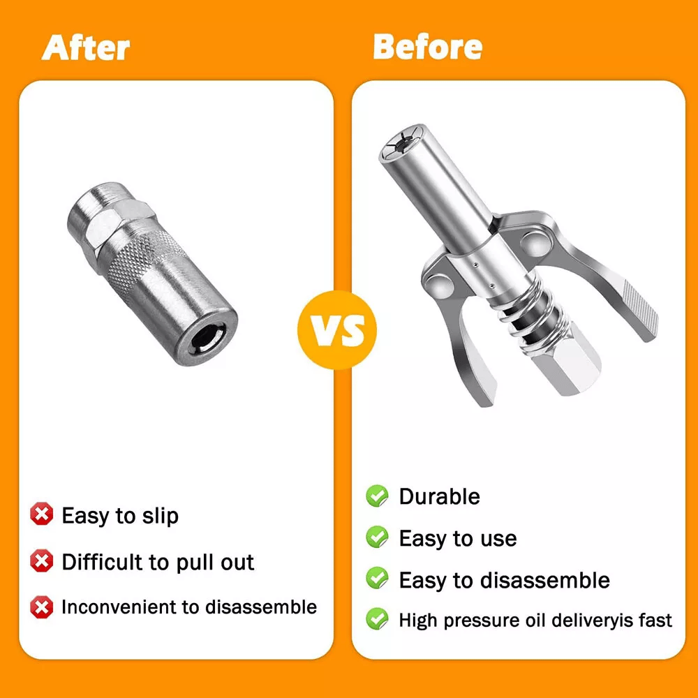 ✨LAST DAY ALERT 49% OFF🔥Double Handle High Pressure Quick Release Grease Coupler