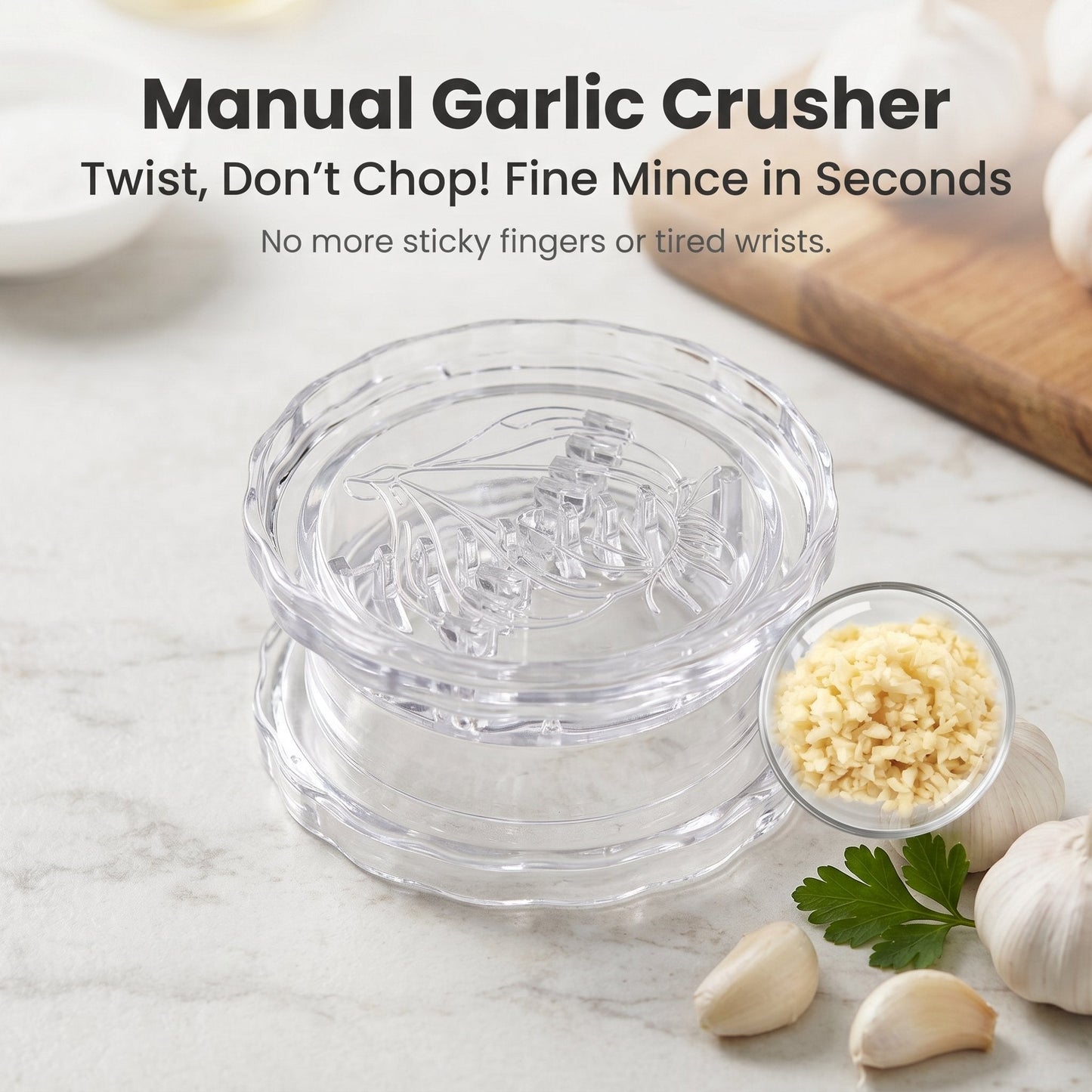 🎁Bestseller –49%🔥Manual Garlic Press and Chopper