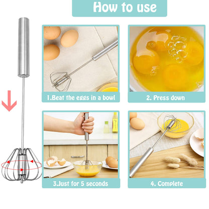 Household manual egg beater