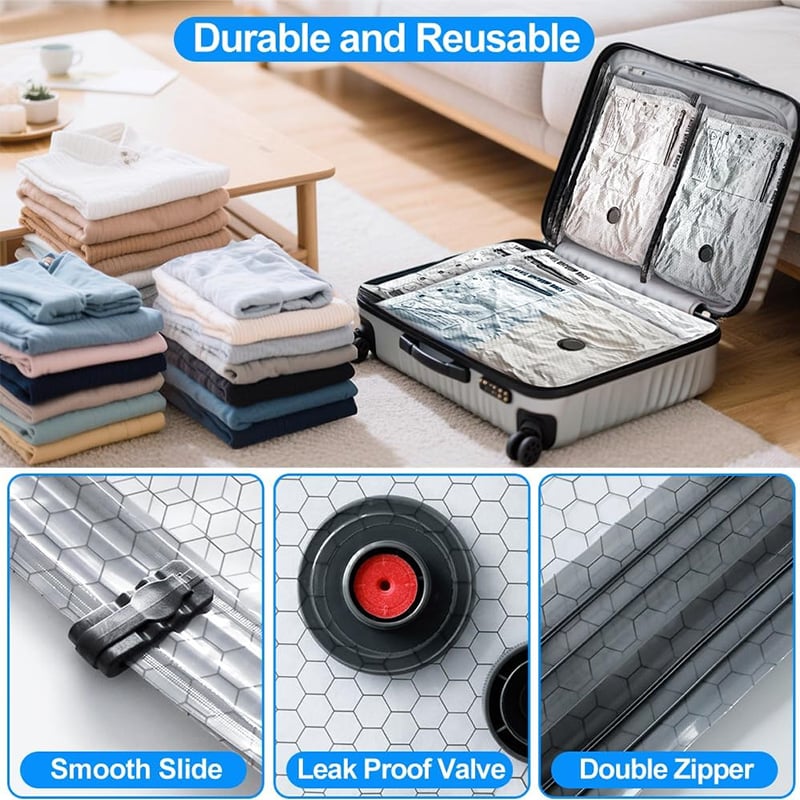 🔥🔥Cordless Travel Vacuum Storage Compression Bag Set（Electric pump model）