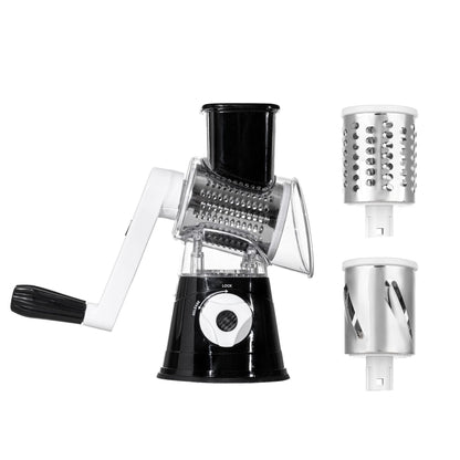 🥕3-in-1 rotating cheese and vegetable grater