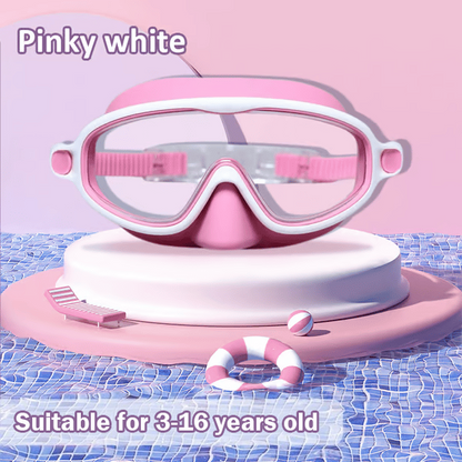 🏊‍♀️Last Day Buy 1 Get 1 Free🏊‍♀️HD children's large frame waterproof and anti-fog swimming goggles