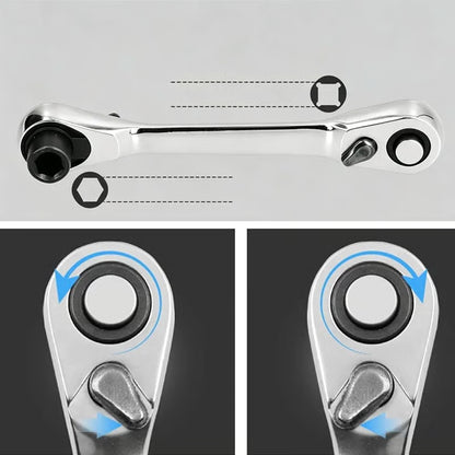 Mini Double End Ratchet Wrench