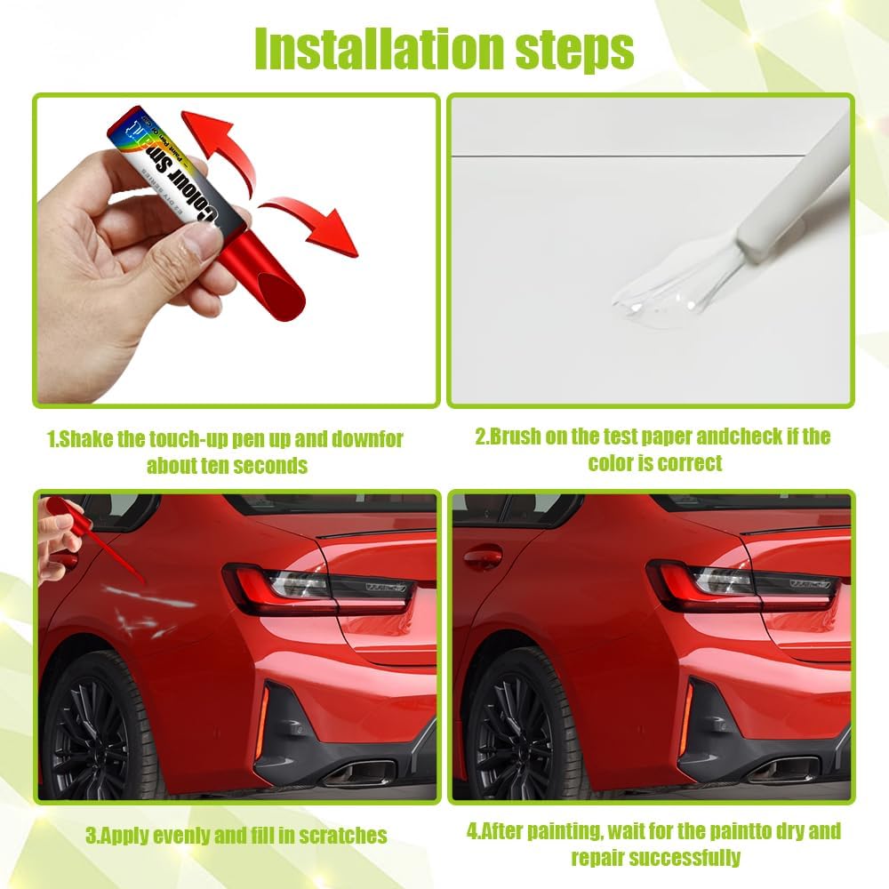 Car Touch Up Paint Pen - 2-in-1 Scratch Remover