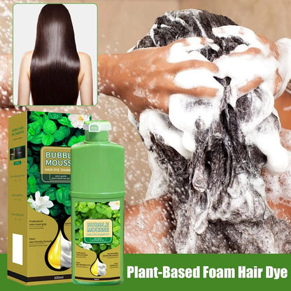🔥Plant‐Based Hair Color Cream – 500 ml, Scalp‐Protective, No Drip & Gentle for At‐Home Use
