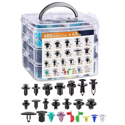 680Pcs Car Retainer Clips & Fastener Remover