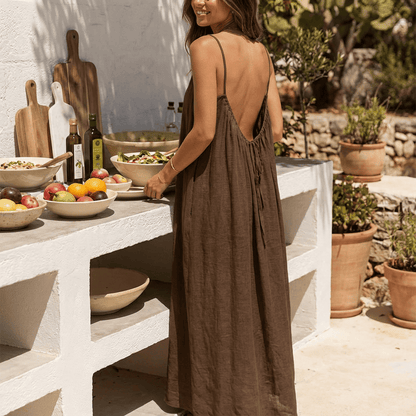 ✨ Adjustable backless strap dress – show off your charm! 💕