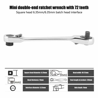 Mini Double End Ratchet Wrench